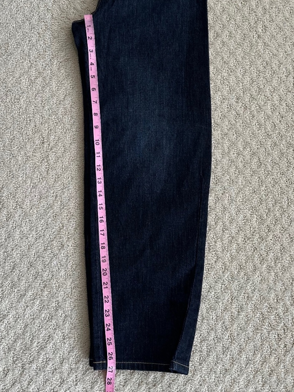 Pilcro The Column High-Rise Straight Jeans Dark Wash 25 Modern Classic Denim - Picture 16 of 16